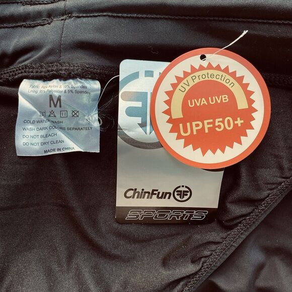 Women’s Boy Shorts Swim or Play, Black Size: M w UVA/UVB 50 Protection, NWT - Picture 6 of 6